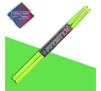 FITSTIX bacchette per fitness e aerobica, esercizi di allenamento, bacchette robuste e leggere da usare come accessorio divertente in qualsiasi esercizio o lezione. 5a UV GREEN without PowerGrip
