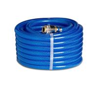 FITT AIR HOSE 9mm 10 m Kit - Tubo per Passaggio Aria Compressa, Pronto all'Uso, con Raccordi Universali, Blu