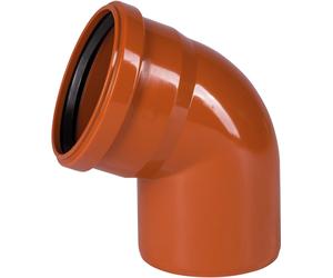 Fitt CURVA PER FOGNATURA C/ORING Ø 110 mm 45° UNI EN 1401-1 2009