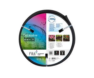 FITT ECODROP 1/2" (12,5mm) 25m Tubo microporoso Che trasuda Acqua per Irrigazione Interrata, in Superficie e localizzata a Goccia, Senza raccordi
