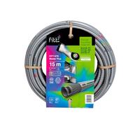 FITT NTS MASTERPLUS 1/2" (12,5mm) Tubo 15m per Irrigazione Giardino, per Uso Intensivo e Professionale con Pistola Multigetto e Raccordi