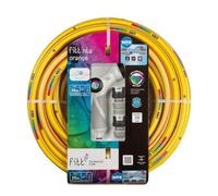 FITT NTS ORANGE 5/8" (15mm) tubo 15m per Irrigazione Giardino, Robusto e Malleabile per Uso Intensivo con Pistola Multigetto e Raccordi