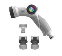 FITT Set Accessori Tubi da Irrigazione Composto da 1 Pistola Multigetto, 2 Raccordi a Scatto (1 Dotato di aquastop) e 1 Presa per Rubinetto da 3/4"
