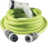 SET KIT TUBO ESTENSIBILE IKON LIME 15MT COMPLETO DI RACCORDI LEGGERO COMPATTO