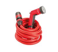 FITT YOYO 10 m, Tubo Acqua da Giardino Estensibile per Irrigazione con Pistola Multigetto, Rosso