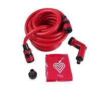 FITT YOYO Tubo Acqua da Giardino Estensibile per Irrigazione con Pistola Multigetto, Rosso (30M)