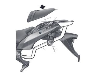 fitting shad k0z778st - kawasaki z750/z1000 UNICA