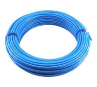 Fittingstore - 50 metri - Tubo in polietilene, diverse misure, aria compressa, acqua, tubo pneumatico (14 x 11 mm, blu)