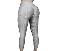 FITTOO Leggins Sportivi Donna Anticellulite Yoga Pantaloni Push up Booty Vita Alta Elastici Leggings Fitness