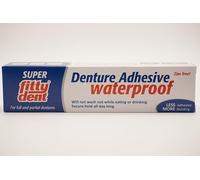 FittyDent - Adesivo per protesi protette, 39,7 g, senza zinco, 12 ore di potenza, buon rapporto qualità-prezzo, 1 x al giorno, miglioriamo la qualità della vita
