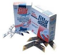 FITTYDENT SUPER Cuscini adesivi per protesi 15 strisce impermeabili tenuta si...
