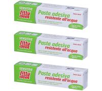 Fittydent Sensitive Pasta Adesiva Con Aloe Vera 40 G 3x40 g Crema