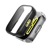 Fitudoos [2 Pezzi Cover per Xiaomi Redmi Watch 5 Active,custodia rigida in PC con pellicola protettiva in vetro temperato,Anti-Caduta Alta Sensibilità -1 Trasparente+ 1 Nero