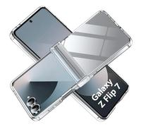 Fitudoos Compatibile con Cover Samsung Galaxy Z Flip 7,Antiurto,Ultra sottile,Custodia Posteriore in PC Trasparente - Trasparente