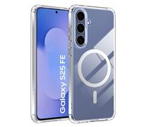Fitudoos Cover per Samsung Galaxy S25 FE, Compatibile Con MagSafe, Custodia protettiva antiurto per cellulare, anti-ingiallimento, anti-olio e anti-graffio Cover - Trasparente