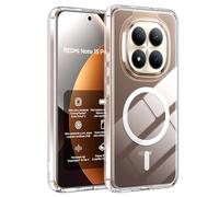 Fitudoos Cover per Xiaomi Redmi Note 15 Pro+ / Redmi Note 15 Pro Plus 5G, Compatibile Con MagSafe, Custodia protettiva antiurto per cellulare, anti-ingiallimento,anti-graffio Cover- Trasparente