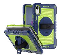 Fitudoos Cover per Xiaomi Redmi Pad 2（Non applicabile alla versione 4G）, Custodia Antiurto Durevole con Cinghia da polso e Tracolla e Cavalletto Girevole, Può essere portata a mano o a tracolla- Verde