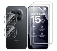 Fitudoos per Xiaomi Redmi Note 15 pro 5G [2 Pezzi] Vetro Temperato Pellicola protettiva + Proteggi Lenti per Fotocamera [2 Pezzi],9H Durezza Protezione Schermo,[Senza Bolle][Anti Graffi].