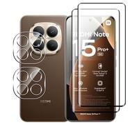 Fitudoos per Xiaomi Redmi Note 15 Pro+ / Redmi Note 15 Pro Plus 5G / Poco M8 Pro 5G[2 Pezzi] 3D Vetro Temperato +Proteggi Lenti per Fotocamera [2 Pezzi],9H Durezza Vetro Temperato Protezione Schermo