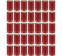Fituenly 200 Pezzi di Vino Termoretraibile in PVC Capsule Termoretraibili Coperchi per Bottiglie di Vino Tappo Termoretraibile per Vino per Bottiglia a Bocca Dritta 33mm