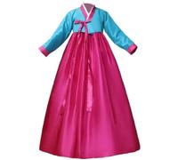 Fituenly Abito Hanbok, Costume Tradizionale Coreano, Abito Classico Hanbok, Abito a Maniche Lunghe, Costume Spettacolo di Danza Nuziale Femminile Coreano