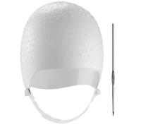 Fituenly Cuffia per con Fori in Silicone E Ago, Professionale, Riutilizzabile, per Mèches, per Salone di Parrucchiere, Tinture, Strumenti per Colorare, per Donne E Uomini