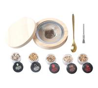 Fituenly Kit di Fumatori da Cocktail Bourbon Whisky in Legno Bartending Set Fumatore Set Bar Accessori Strumenti da Uomo Regali