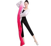 Fituenly Maniche d'Acqua in Cima a Danza Cinese Shuixiu Maniche da Ballo per La Pratica per Percoltà Vestito con Bianco Aperta Bianco