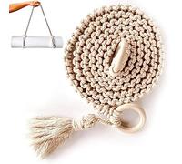 Fituenly Tracolla per Tappetino da Yoga, Tracolla per Tappetino da Yoga con Design a macramè, Tracolla con Nappe per Trasportare Tappetino da Yoga, Adatta a Tutte Le Dimensioni di Tappetino