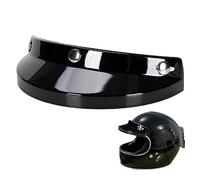 Fituenly Visor Universal 3 Snap-Button Fip Up Shield per Il Casco per Moto a Faccia Aperta
