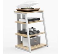 FITUEYES HiFi Shelf AV Shelf 4-level stand di legno con ripiani in legno per giradischi DVD Player Xbox supporto HIFI Rack