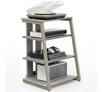 FITUEYES HiFi Shelf AV Shelf 4-level stand di legno con ripiani in legno per giradischi DVD Player Xbox supporto HIFI Rack