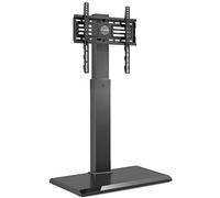 FITUEYES Supporto TV da Pavimento per 27-65 Pollici, Porta TV da Terra con Ferro Base, Girevole e Altezza Regolabile Max VESA 400x400mm Portata 40kg