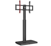 FITUEYES Supporto TV da Pavimento per 32-70 Pollici, 60° Girevole e 6 Altezza Porta TV da Terra Mobile con 20mm Legno Base, Max VESA 600x400mm Carico 40kg