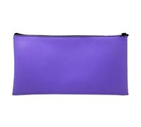 FITULABO Better Office Products, borsa di sicurezza con cerniera, in pelle sintetica per contanti e monete, buste con cerniera (viola)