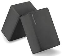 BalanceFrom GoYoga-Set di 2 Blocchi per Yoga ad Alta densità, 22,9 x 15,2 x 10,2 cm ciascuno Unisex-Adulto, Nero