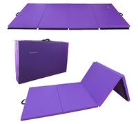 Fitvids Tappetino pieghevole per ginnastica e ginnastica, 50 x 15 x 5 cm, con manici per il trasporto, ad alta densità, anti-strappo, portatile, per fitness, aerobica, per casa, palestra, yoga