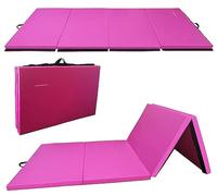 Fitvids Tappetino pieghevole per ginnastica e ginnastica, 50 x 15 x 5 cm, con manici per il trasporto, ad alta densità, anti-strappo, portatile, per fitness, aerobica, per casa, palestra, yoga