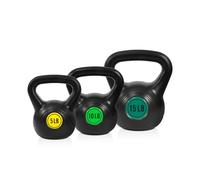 Fitvids Wide Grip - Set di pesi Kettlebell, 3 o 4 pezzi, include 2,3 kg, 4,5 kg, 6,8 kg e 9,1 kg, set da 3 o 4 pollici