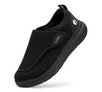 FitVille Extra Larghe Scarpe da Uomo con Chiusura a Strappo Pantofole Traspiranti e Comode con Fodera Senza Cuciture 50 EU X-Larga