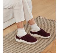 FitVille Pantofole EasyTop da donna, extra larghe, con chiusura in Gancio e anello, per anziani Slip-on: questi mocassini sono facili da indossare e da togliere.Chiusura in Gancio e anello regolabile: