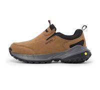 FitVille Scarpe da Escursionismo Uomo Extra Larghe Senza Chiusura Sneaker Casual Slip-on Scarpe Camminata Senza Lacci Cachi 45 EU X-Larga