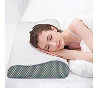 Fityou Cuscino per collo in memory foam per chi dorme lateralmente | Il cuscino a rimbalzo lento fornisce un supporto costante per il collo, 2 altezze (9/11 cm) si adatta alle curve naturali per