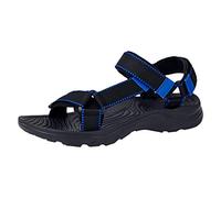 Fitzac estate mens scarpe casual uomo piatto spiaggia sandali 2021 outdoor sport acquatici scarpe 2021 antiscivolo scarpe, Blu, 50