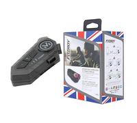 FITZROY Interfono Casco Moto Bluetooth 5.3 - Ideale per Interfono Moto Coppia Fino a 300m - Cancellazione Rumore CVC DSP e Impermeabile IPX6 - Batteria 1000mAh Universale per iOS e Android