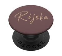 Fiume Croazia Design elegante vintage PopSockets PopGrip Adesivo