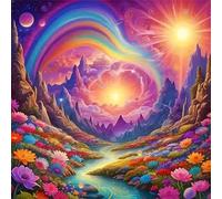 Fiume del Paese delle Meraviglie Puzzle per Adulti 90 Pezzi, 30x30cm Fai Da Te puzzle classico per adulti 90 pezzi, Intrattenimento Creativo, Divertimento, Idea Regalo