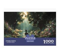 Fiume di Fiori Puzzles 1000 Pezzi Gioco Di Sfida GioGattotolo Adulti E Bambini Luce Divina Puzzle Impossibile Sfida EduGattoiva Divertimento Libero Regalo Decorazione Casa 70x50cm/1000pcs