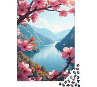 Fiume nel canyon 1000 Tessere Primavera Scenery Puzzle Cartone Resistente Per Famiglia, Difficile Ma Soddisfacente, Regalo Natale Decorazione Murale Premium 52x38cm/1000pcs