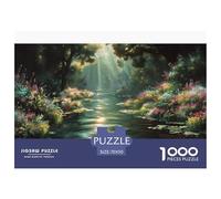 Fiume Puzzles 1000 Pezzi Gioco Di Sfida GioGattotolo Adulti E Oltre 12 Anni Natura Puzzle Divertimento Famiglia Sfida EduGattoiva Interazione Regalo Decorazione Casa 70x50cm/1000pcs